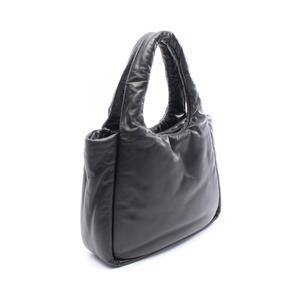 Prada Logo Black Handbag Leather Triangle